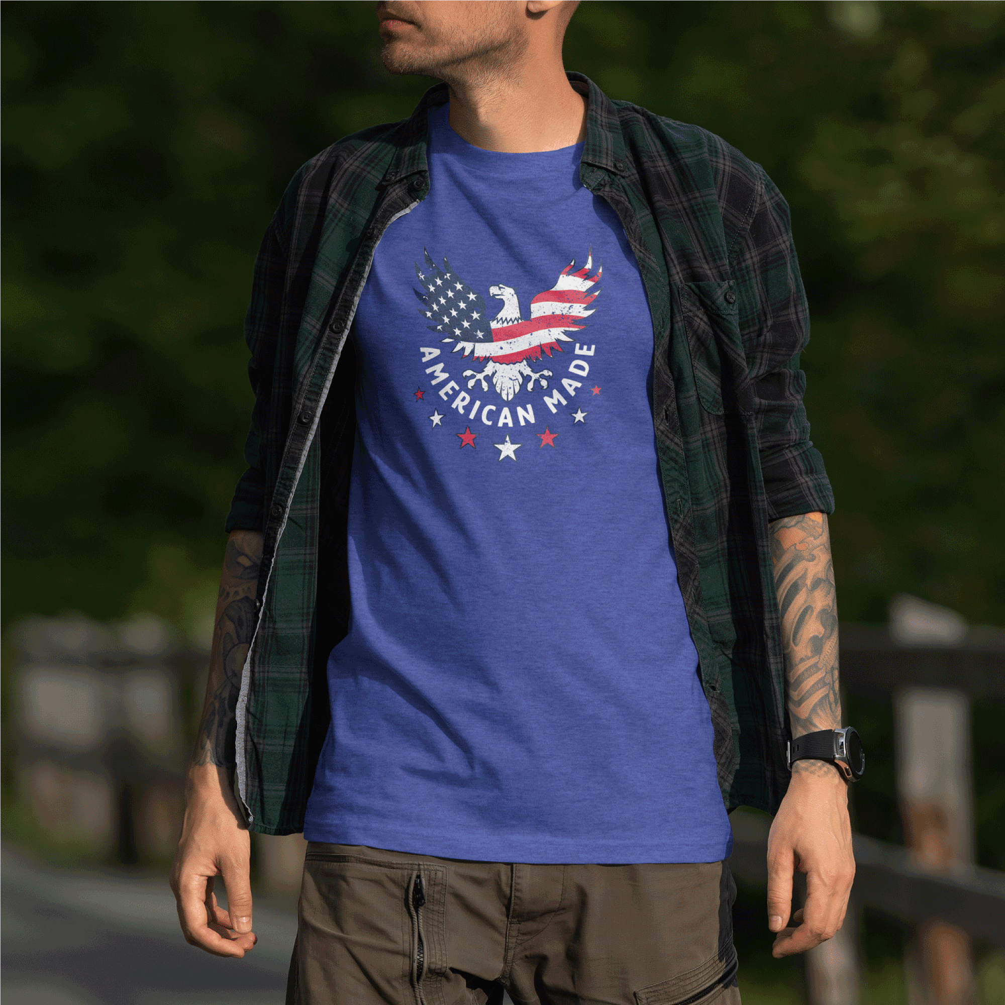 American Made Eagle & Stars T-Shirt