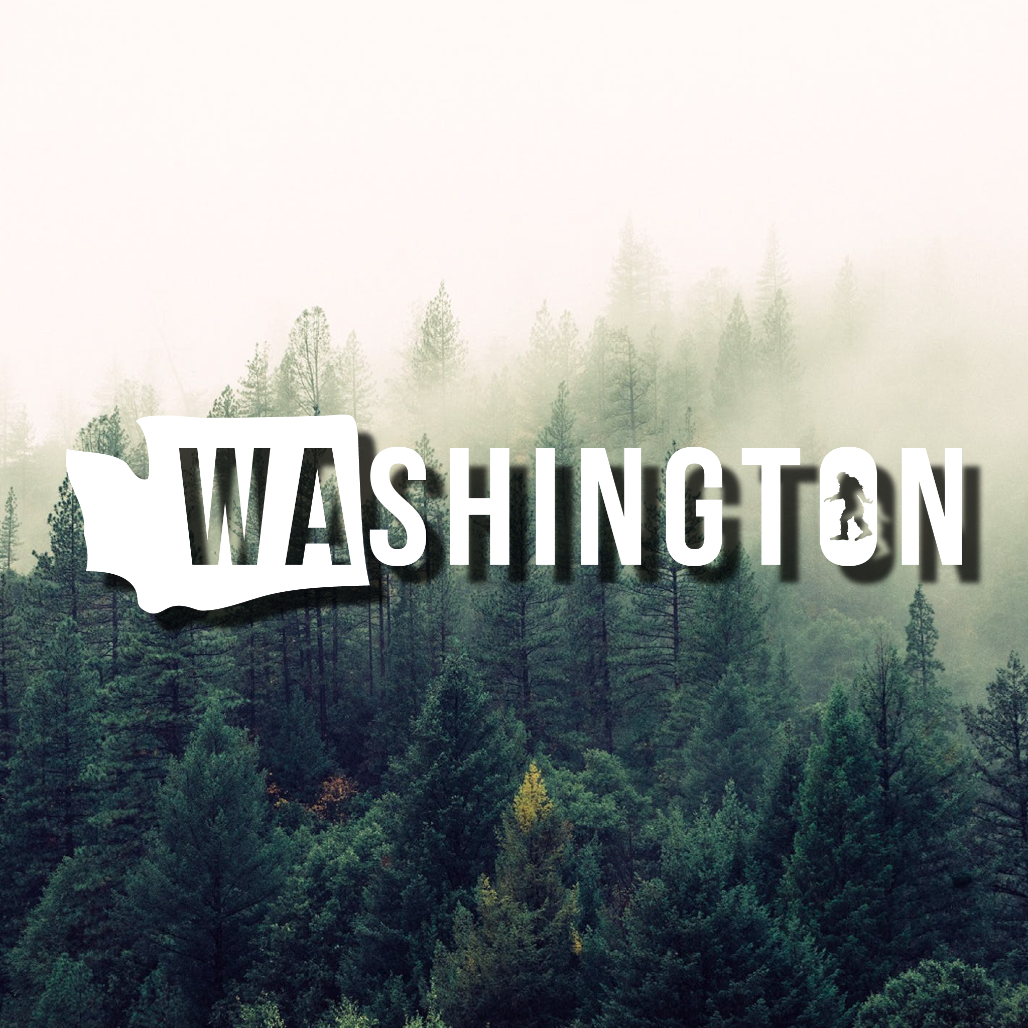 Washington Bigfoot Decal